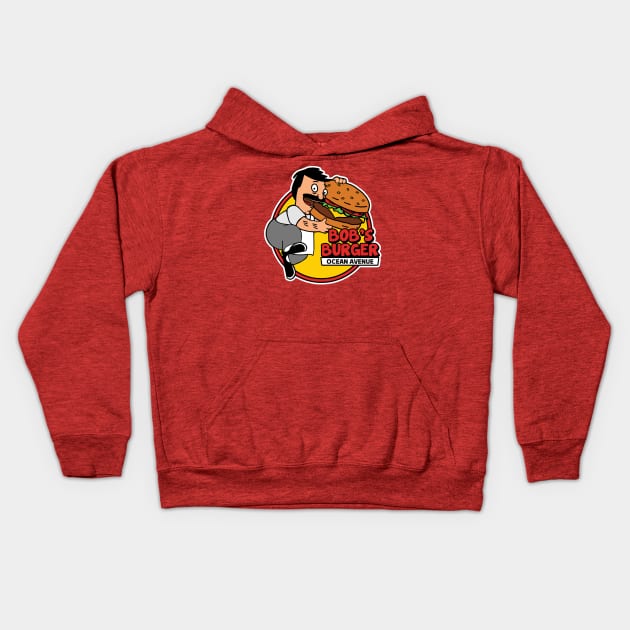 Hamburger restaurant Kids Hoodie by buby87